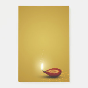 Lyckliga Diwali Diya - Posta-it® noterar Post-it Block