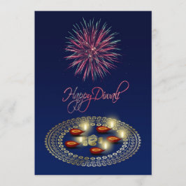 Lyckliga Diwali Ganesha Rangoli - inbjudankort Inbjudningar