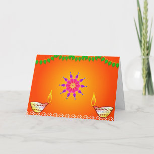 Lyckliga Diwali - kort