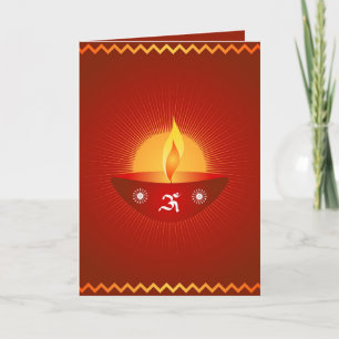 Lyckliga Diwali - kort