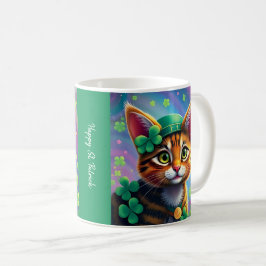 Lyckliga Djur i Förklädnad - St. Patrick's Dag Rol Kaffemugg