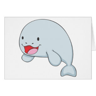 Lyckliga Dugong Hälsningskort