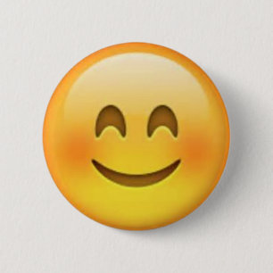 Lyckliga Emoji klämmer fast Knapp