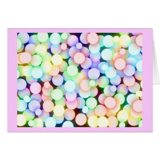 Lyckliga färgrika Spheres Hälsningskort