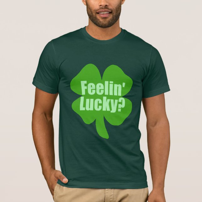 Lyckliga Feelin? Rolig irländare Tee (Framsida)