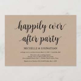 Lyckliga för evigt, bröllopsinbjudan för elopement inbjudningar