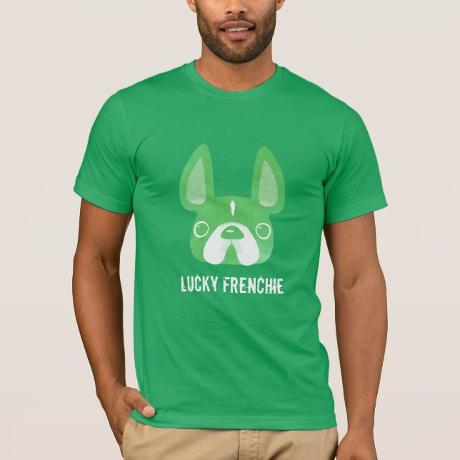 Lyckliga Frenchie Tee Shirt (Framsida)