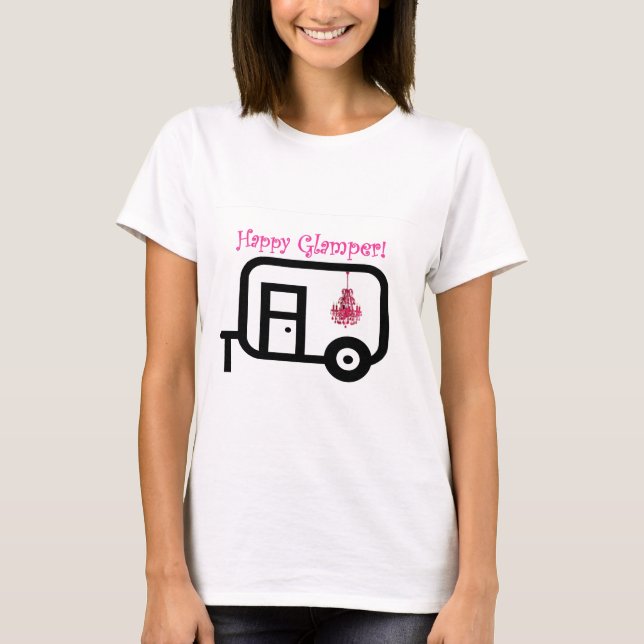 Lyckliga Glamper! T-shirt (Framsida)