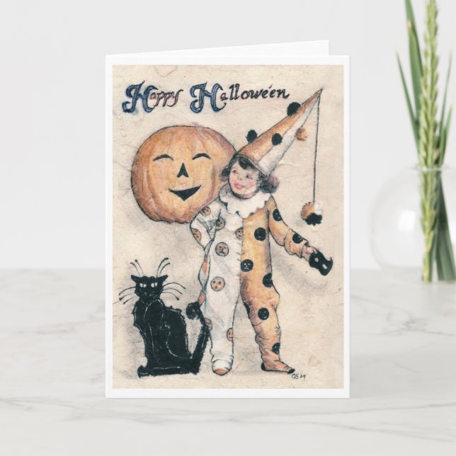 Lyckliga Hallowe'en Kort (Framsida)