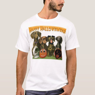 Lyckliga Halloweiners - taxHalloween T-tröja Tee Shirt