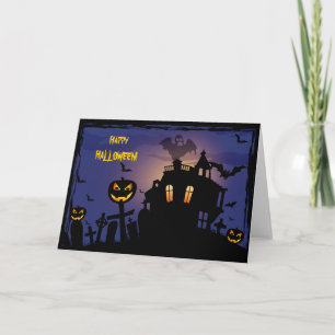 Lyckliga Haloween Helgkort