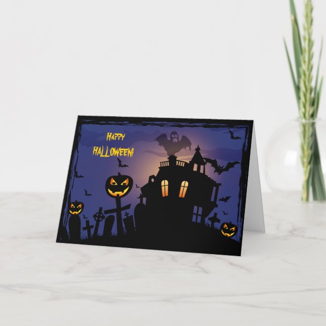 Lyckliga Haloween Helgkort (Framsida)