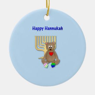 Lyckliga Hannukah Julgransprydnad Keramik