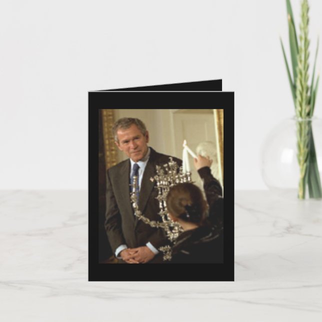 Lyckliga Hanukah från George W. Bush Helgkort (Framsida)