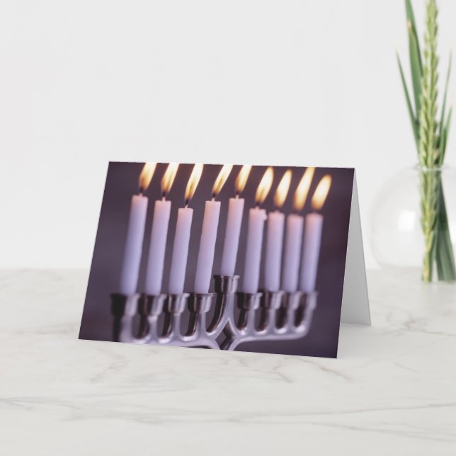 Lyckliga Hanukkah Helgkort (Framsida)