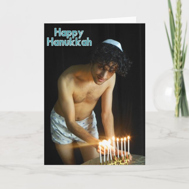 Lyckliga Hanukkah - Jonah Helgkort (Framsida)