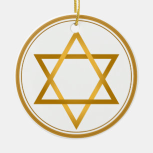 Lyckliga Hanukkah Julgransprydnad Keramik