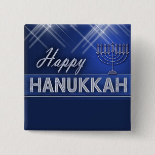 Lyckliga Hanukkah Knapp