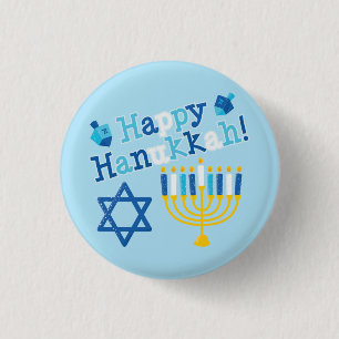 Lyckliga Hanukkah Knapp