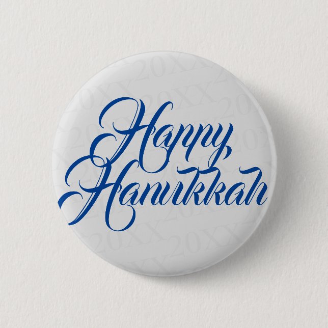 Lyckliga Hanukkah Knapp (Framsida)
