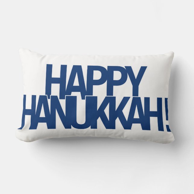 Lyckliga Hanukkah! Lumbarkudde (Framsida)