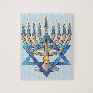 Lyckliga Hanukkah Pussel