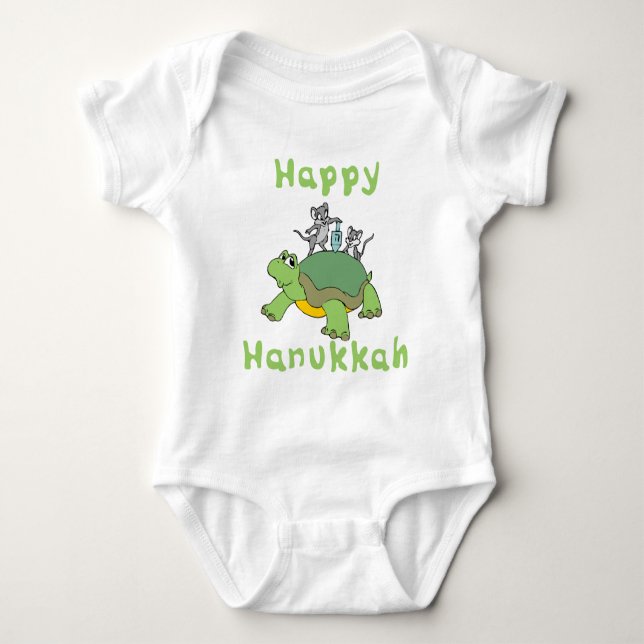 Lyckliga Hanukkah Tee (Framsida)