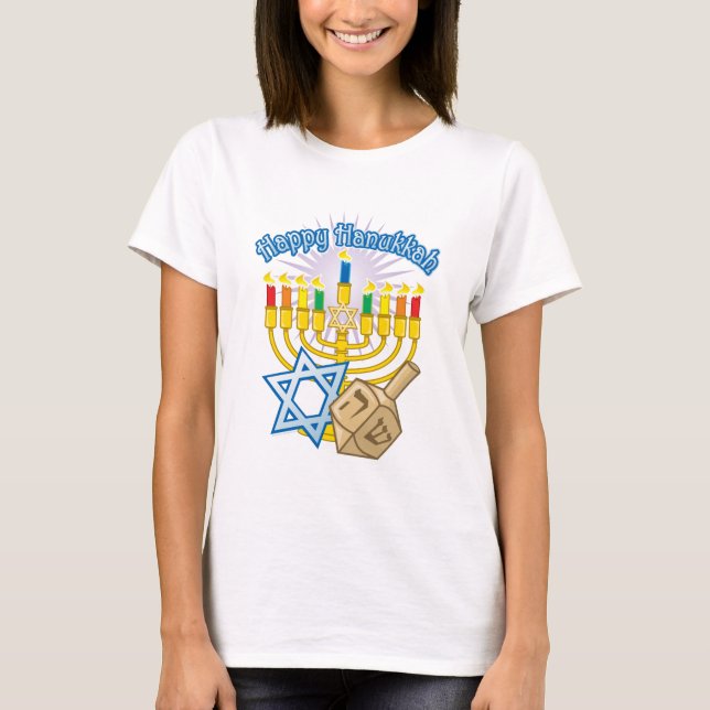 Lyckliga Hanukkah Tröja (Framsida)