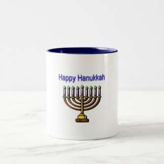 Lyckliga Hanukkah Två-Tonad Mugg