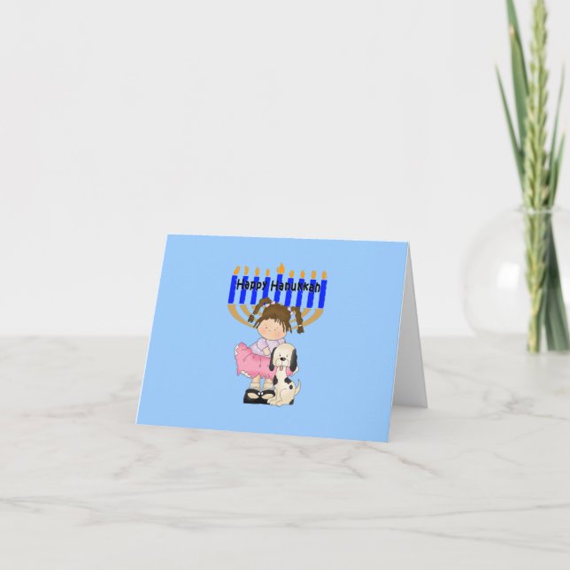 Lyckliga Hanukkah vänner Helgkort (Framsida)