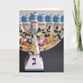 Lyckliga Hanukkah - vertikalt kort