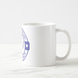 Lyckliga hästskoblått för ställe A258 Kaffemugg
