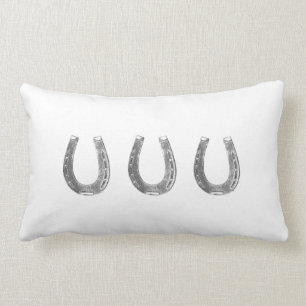 Lyckliga hästskor kudder lumbarkudde