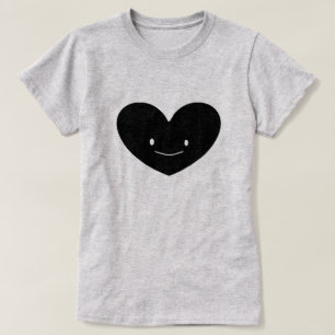 Lyckliga hjärtakvinna T-tröja T-shirt