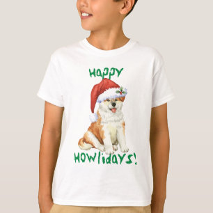 Lyckliga Howliday Akita T Shirt