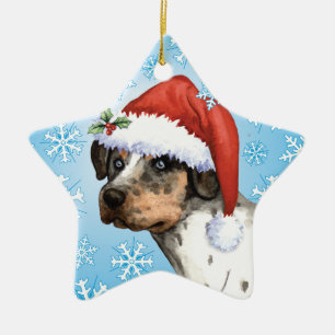 Lyckliga Howliday Catahoula Julgransprydnad Keramik