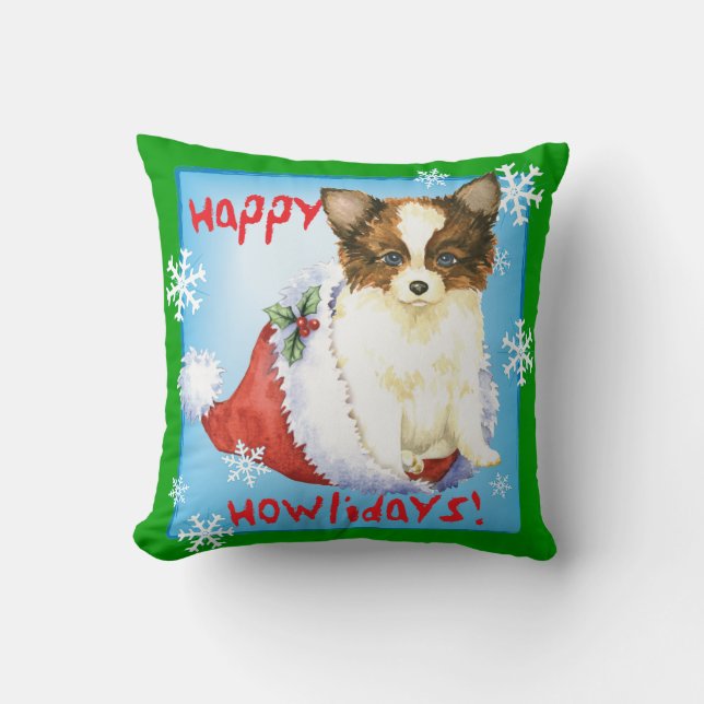 Lyckliga Howlidays Papillon Kudde (Framsida)