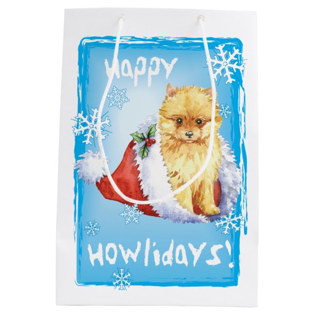 Lyckliga Howlidays Pomeranian (Baksidan)