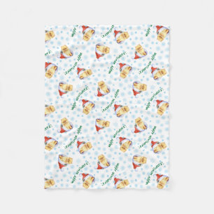 Lyckliga Howlidays Pomeranian Fleecefilt