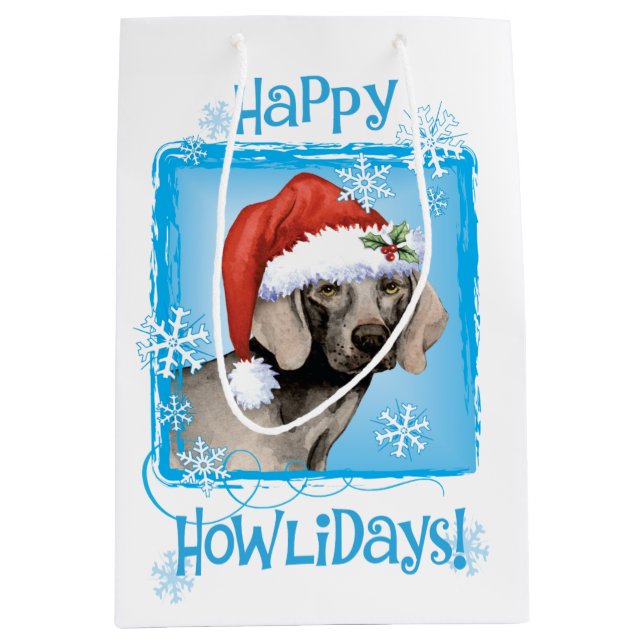 Lyckliga Howlidays Weimaraner (Framsidan)