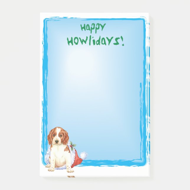 Lyckliga Howlidays Welshie Post-it Block (Framsida)