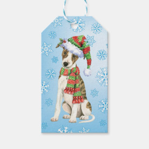 Lyckliga Howlidays Whippet Presentetikett