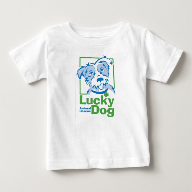 Lyckliga hundbaby T-tröja T Shirt (Framsida)