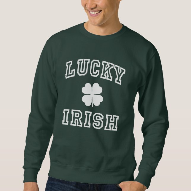 Lyckliga Irländare Sweatshirt (Framsida)