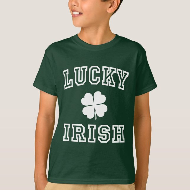 Lyckliga Irländare T Shirt (Framsida)