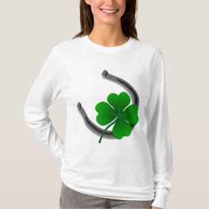 Lyckliga irländska damskjortaSts Patrick gåvor för T Shirt