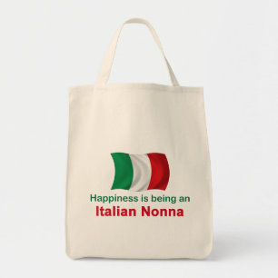 Lyckliga italienska Nonna Tygkasse