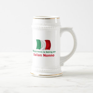 Lyckliga italienska Nonno Sejdel