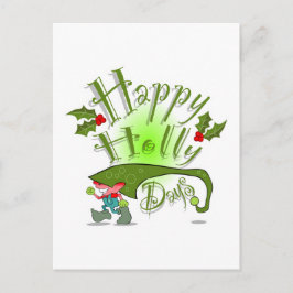 Lyckliga järnekdagar helg vykort