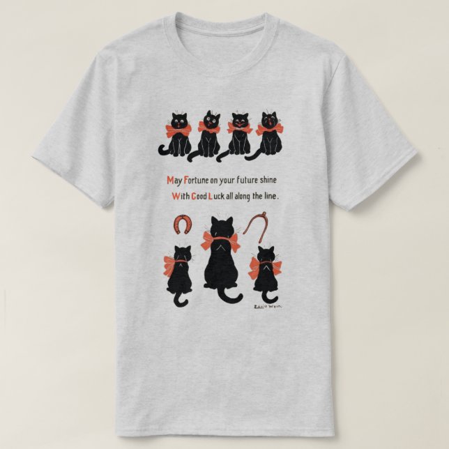 Lyckliga katter, Louis Wain T-shirt (Design framsida)